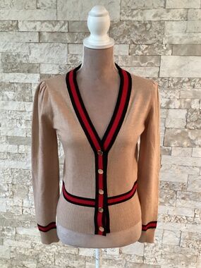 Alexia Admor Frances Cardigan in camel/tan